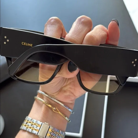 Celine Black and Brown Sunglasses with Sleek Design - Picture 4 of 7